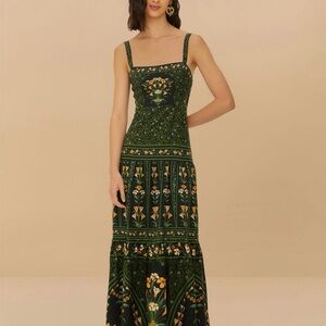 FARM Rio Black Flowers Arch Lenzing™ Ecovero™ Euroflax™ Maxi Dress